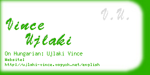 vince ujlaki business card
